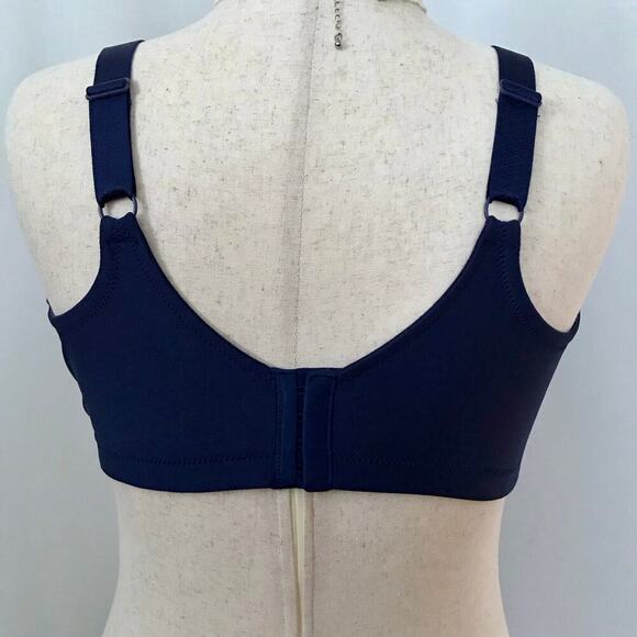 Vanity Fair NWT Navy Full Figure Smoothing Bra Women 40D - Picture 6 of 12